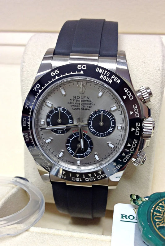 Rolex Cosmograph Daytona White Gold Case Men's Watch 116519LN-0024